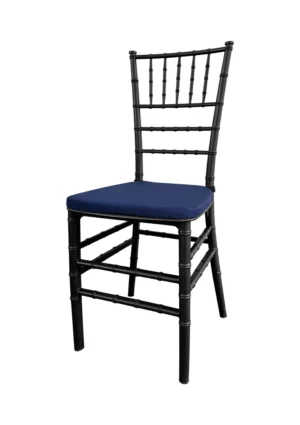 TIFFANY CHAIR BLACK - NAVY BLUE SEAT (CH7 - TBNB)