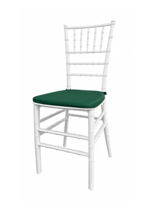 TIFFANY CHAIR WHITE - EMERALD GREEN SEAT (CH7 - TWEG)